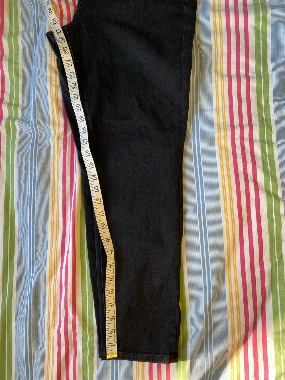 American Eagle Outfitters Black Women's Curvy Super Hi Rise Jeggings - Picture 8 of 8